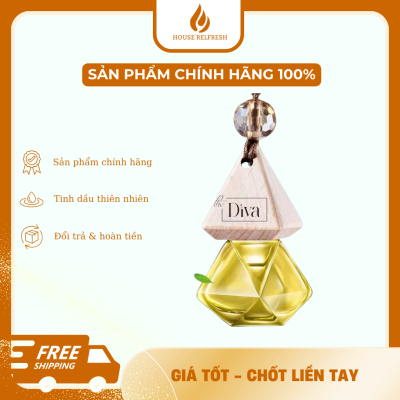 cách dùng tinh dầu treo xe